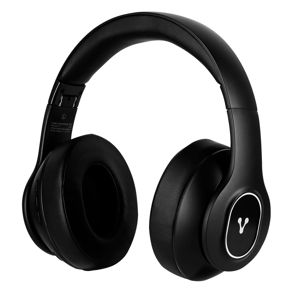 Diadema Vorago Bt/3.5mm/tf/fm  12hrs Manos Libres Plegables Luz Blanca Hpb-350