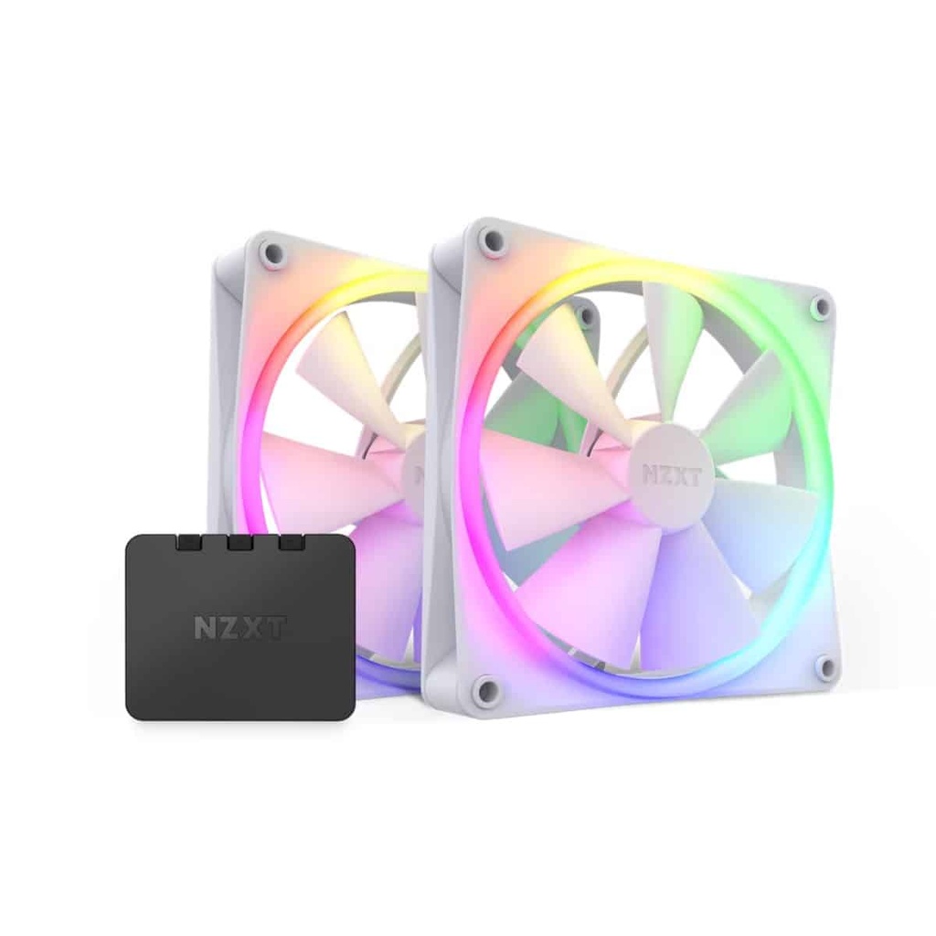 Ventilador                                                                                                                                                                                                                                                            Nzxt P/gab 140mm F140 Rgb Twin Wh 80 Ea Rf-r14df-w1