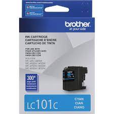 Cartucho De Tinta Brother Lc101c Cyan Rendimiento De 300 Pag P/j870dw/