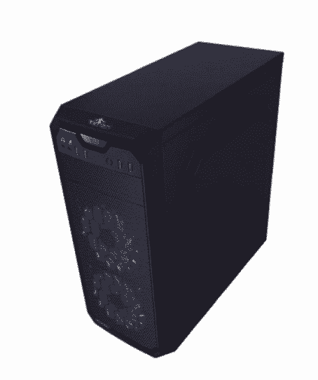 GABINETE YEYIAN GAMER YNH-SL900 STAHL 900 MESH/1VEN LED/USB/NEGRO