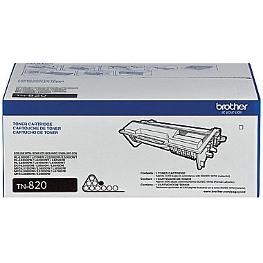 Toner                                                                                                       Brother Tn820 Negro 3,000 Pags/ Hll5100dn, Hll6200dw
