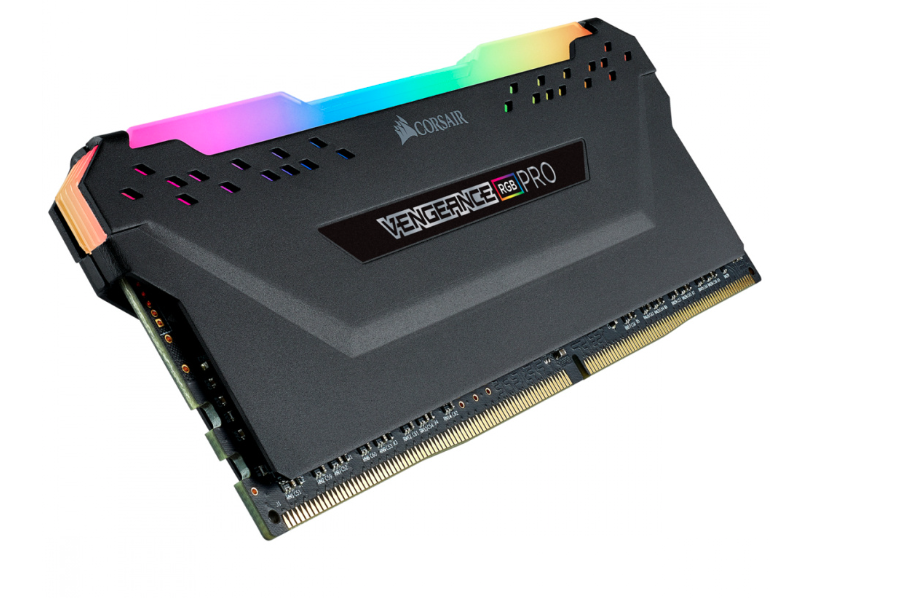MEMORIA RAM CORSAIR DDR4 VENGEANCE RGB PRO DIMM  3600 MHZ  16 GB (1 X 16 GB)  C18, BLACK