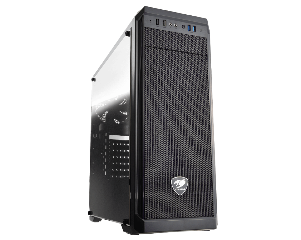Gabinete Cougar MX330-G, Midi-Tower, ATX/Micro-ATX/Mini-ITX, USB 2.0/3.0, sin Fuente, 1 Ventilador Instalado, Negro