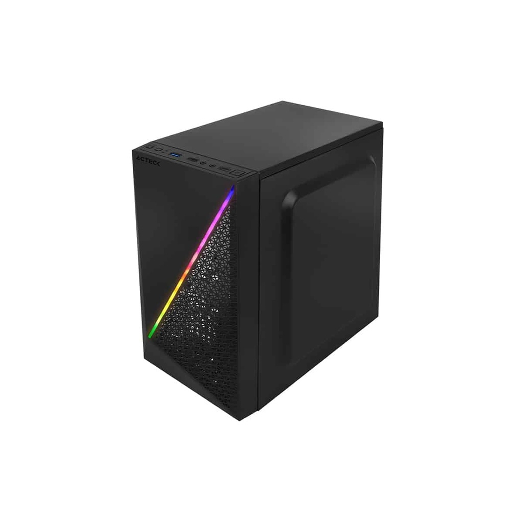 Gabinete  Acteck Kioto Compact Micro Tower Rgb 3.0 500w Acril Ac-933070