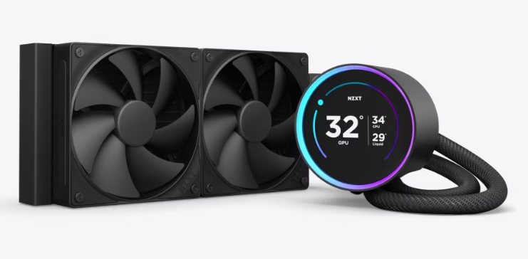 Enfriamiento Liquido Nzxt Kraken Elite 240 V2 Black 240mm Con Pantalla Led