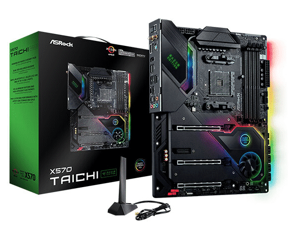Tarjeta     Madre Asrock X570 Taichi Razer Edition - Socket AM4 - 4xddr4 - 2133/4666(oc) Mhz - HDMI - USB 2.0/3.2 - Atx