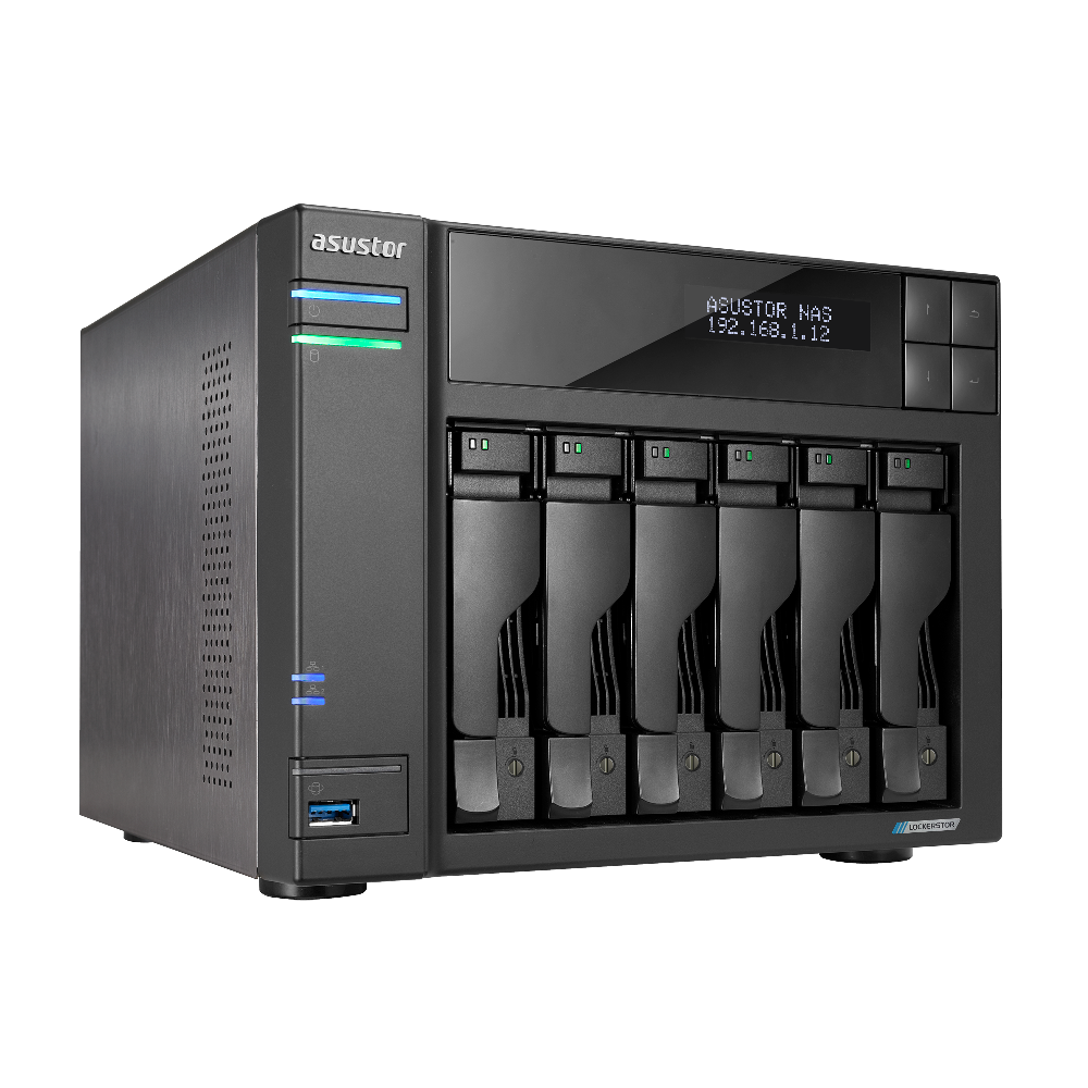 Nasasustor Lockerstor6 G2 As6706t 6xsata36gb/s 3.5/2.5"4xm.2nvme 8gbddr4quadcore2.0ghz,2x2.5gb Ether