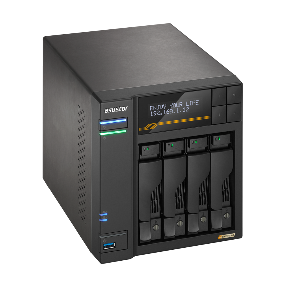 Nasasustor Lockerstor4 G3as6804t 4xsata3 6gb/s 3.5/2.5 4xm.2nvme16g Eccddr5quad-core2.3hz,2x10gb Eth