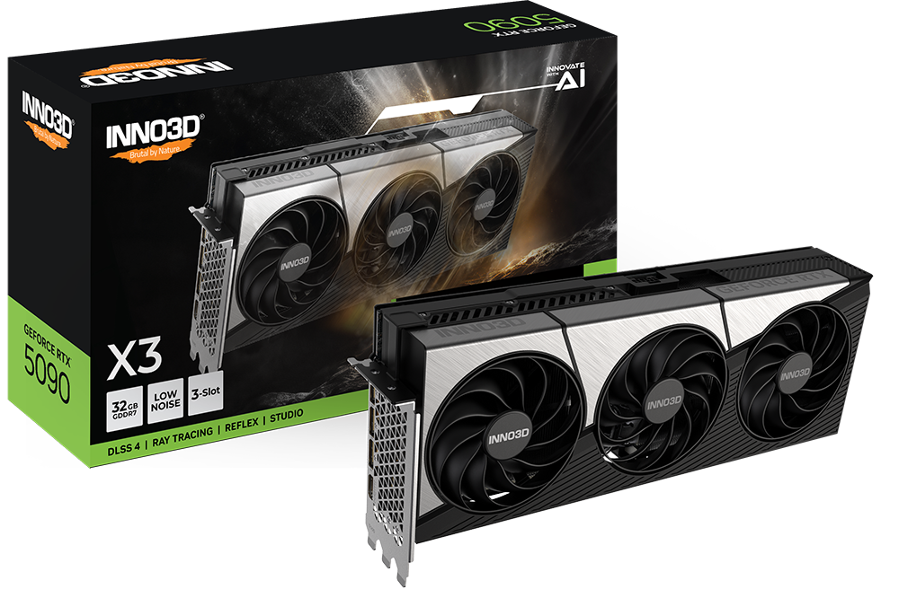 Tarjeta de Video inno3d Nvidia Geforce Rtx 5090 x3 Oc 32gb gddr7 Pcie 5.0 x16 n50903-32D7X-17593928