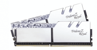 MEMORIA DDR4 GSKILL TRIDENT Z ROYAL RGB 16GB 2X8 3000MHZ F4-3000C16D-16GTRS SILVER