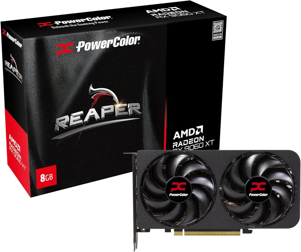 Tarjeta de Video Power Color Reaper Amd Radeon Rx 9060xt 8gb Ddr6