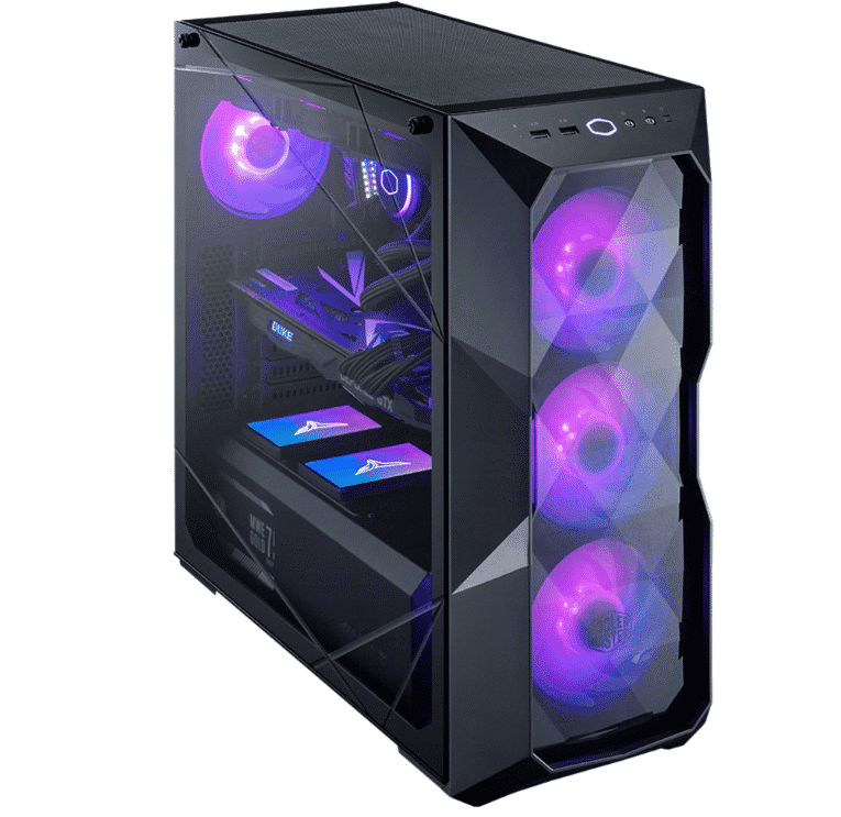 Gabinete Cooler Master MasterBox TD500 Crystal con Ventana ARGB MCB-D500D-KGNN-SAU