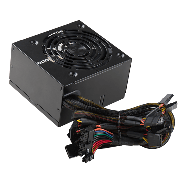Fuente de Poder EVGA 100-W1-0600-K1 80 PLUS White, 24-pin ATX, 120mm, 600W