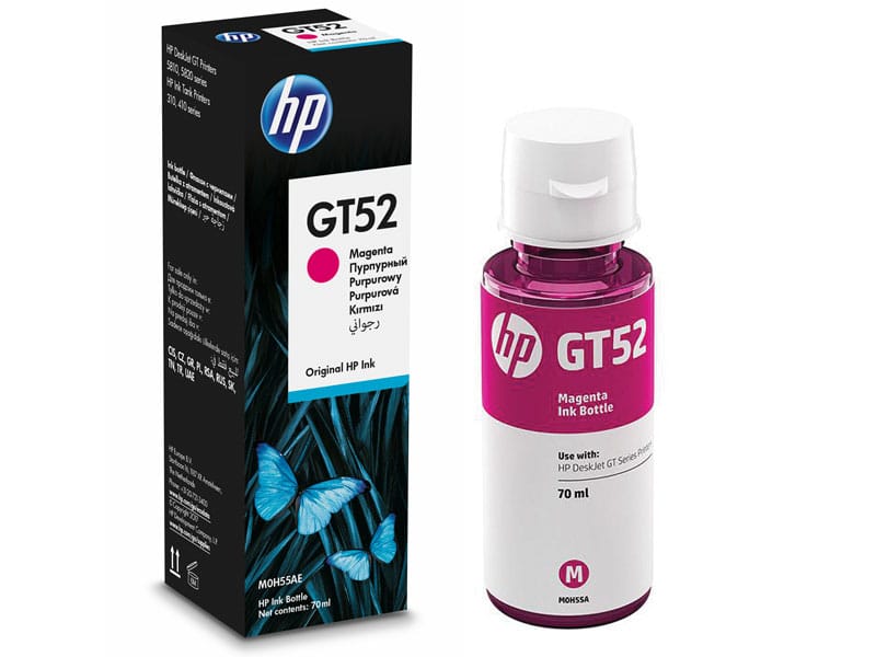 Botella De Tinta Original Magenta Hp Gt52 (m0h55al)