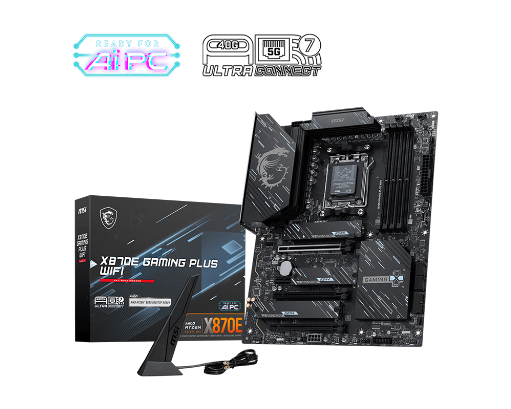 Tarjeta Madre Msi X870e Gaming Plus Wifi Am5 Ddr5 W7 Atx