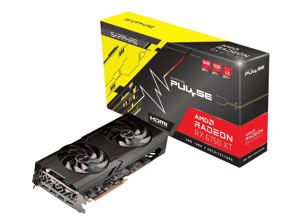 Tarjeta    De Video Sapphire Pulse AMD Radeon Rx 6750 XT Gaming, 12gb GDDR6 11318-03-20g