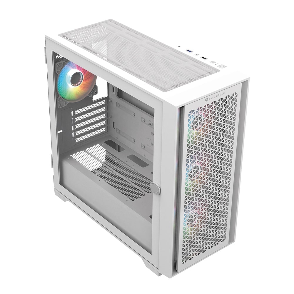 Gabinete Balam Rush Media Torre Carbono Twin 8000b Usb 3.0 4 Vent Argb Blanco (br-938785) (copia)