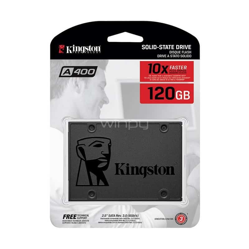UNIDAD SSD KINGSTON 120GB SATA 3 2.5&quot