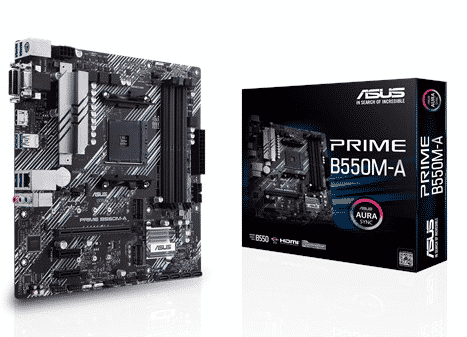 TARJETA MADRE ASUS PRIME B550M-A/CSM 6 M.2 USB 3.2 AURA SYNC RYZEN AM4 (MAX 1PZ POR CLIENTE)