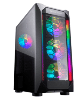 GABINETE PARA GAMING COUGAR MX410-G-RGB CRISTAL TEMPLADO
