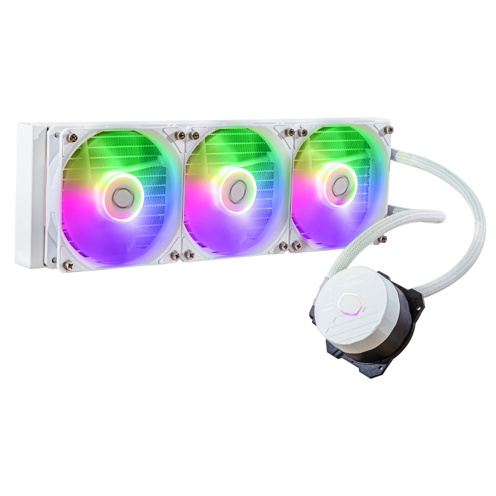 Disipador De Enfriamiento Liquido Cooler Master Masterliquid Serie Core Ii 360 / Argb / Blanco /