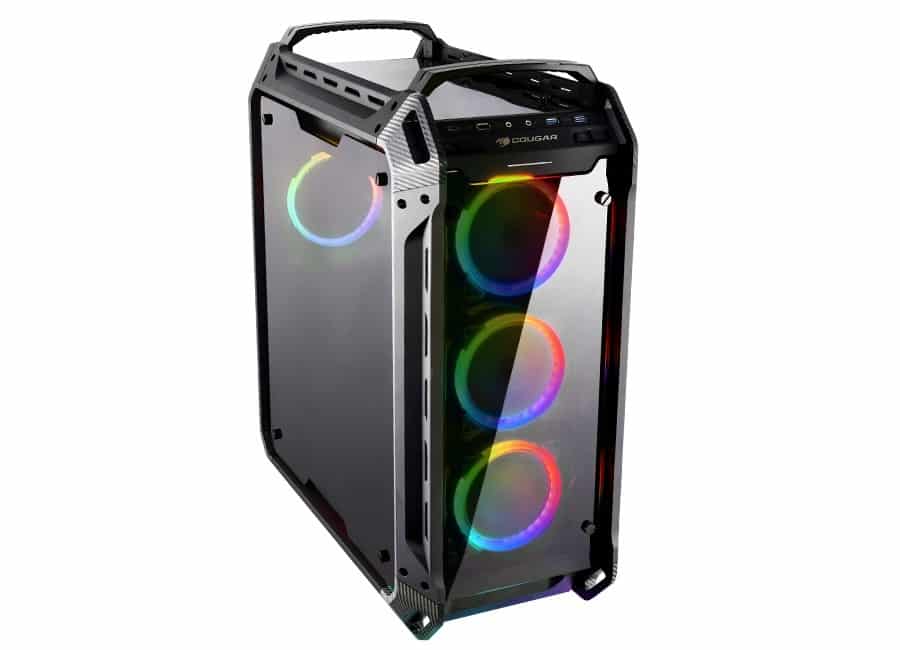 GABINETE PARA GAMING COUGAR PANZER EVO ARGB BLACK CRISTAL TEMPLADO