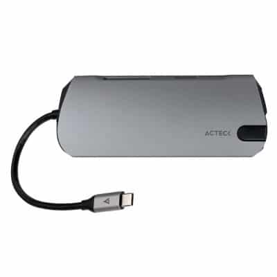 Hub                                                                                                                                                                                                                                                                                                                                                                                                                                                                                                                                                                                                                                                                                                                                                                                                                                                                                                                                                                                                                                Acteck Usb Type C 10 In 1 Port X Dh670 Win/mac Plata Ac-932943