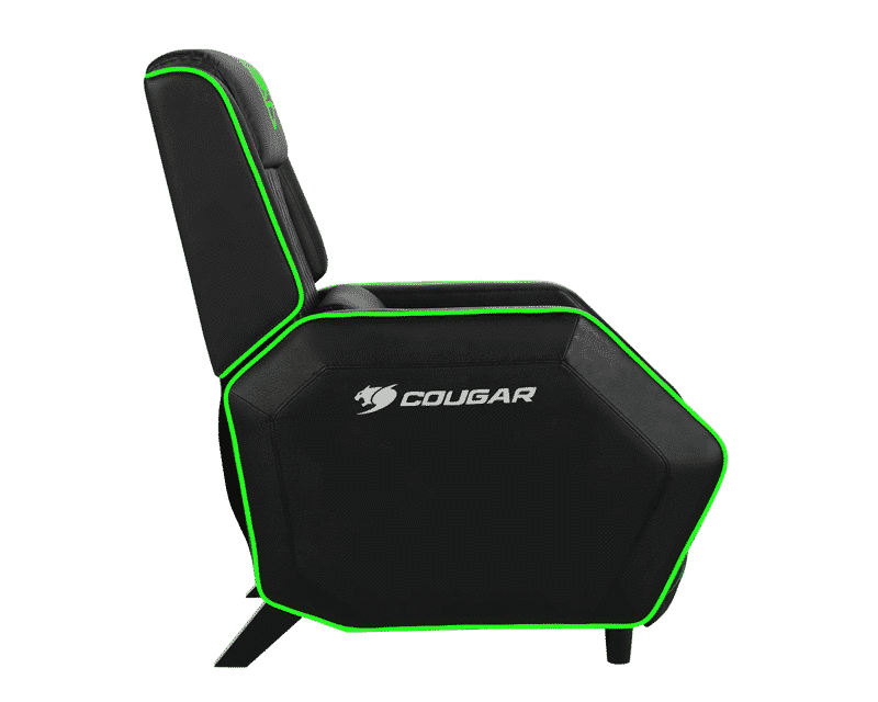 SOFA PARA GAMING COUGAR RANGER RECLINABLE 160X64X47CMS NEGRO VERDE