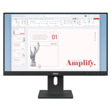 Monitor Lenovo Thinkvision E24-40 /23.8 Fhd 1920x1080 /1x Hdmi 1.4, 1x Dp 1.2, 1x Vga/3 Yr Garantia