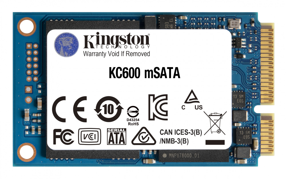 KINGSTON SSD 1024GB KC600 mSATA III 2.5 SKC600MS 1024G