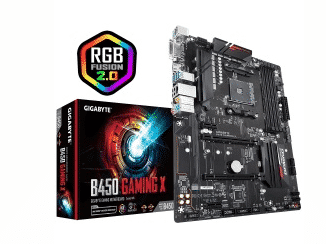 TARJETA MADRE GIGABYTE B450 GAMING X RYZEN RGB FUSION 2.0