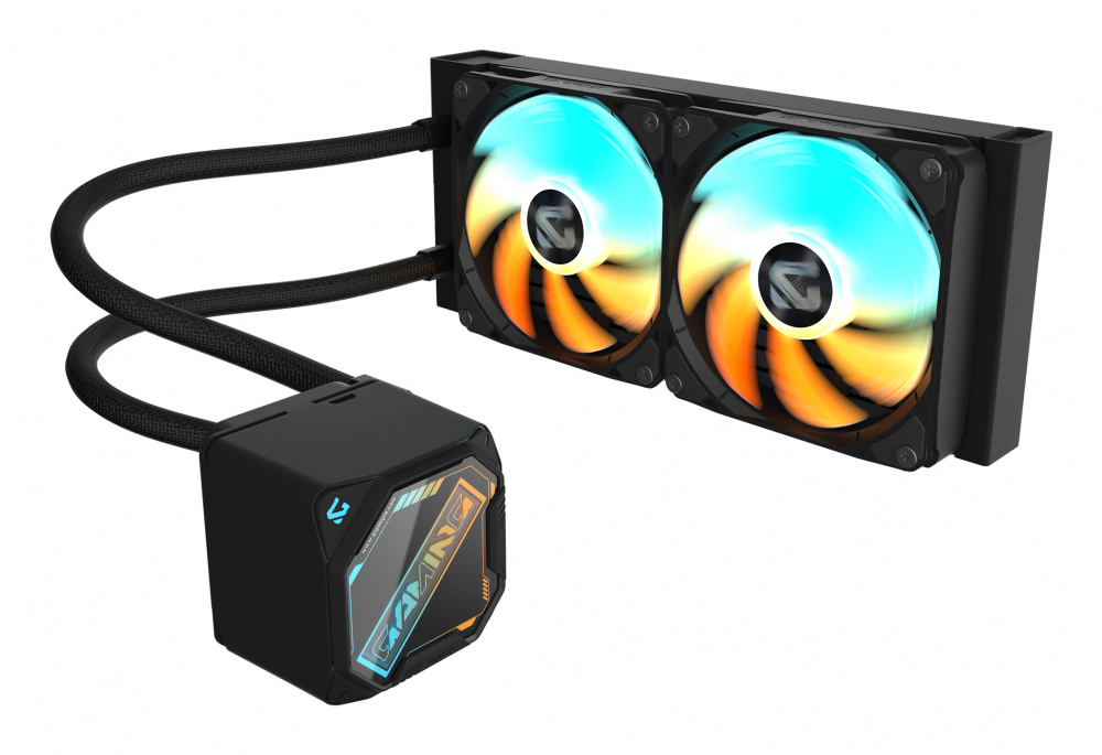 ENFRIAMIENTO LIQUIDO GIGABYTE 2x120MM ARGB 2200 RPM BLACK GP GIGABYTE GME 240