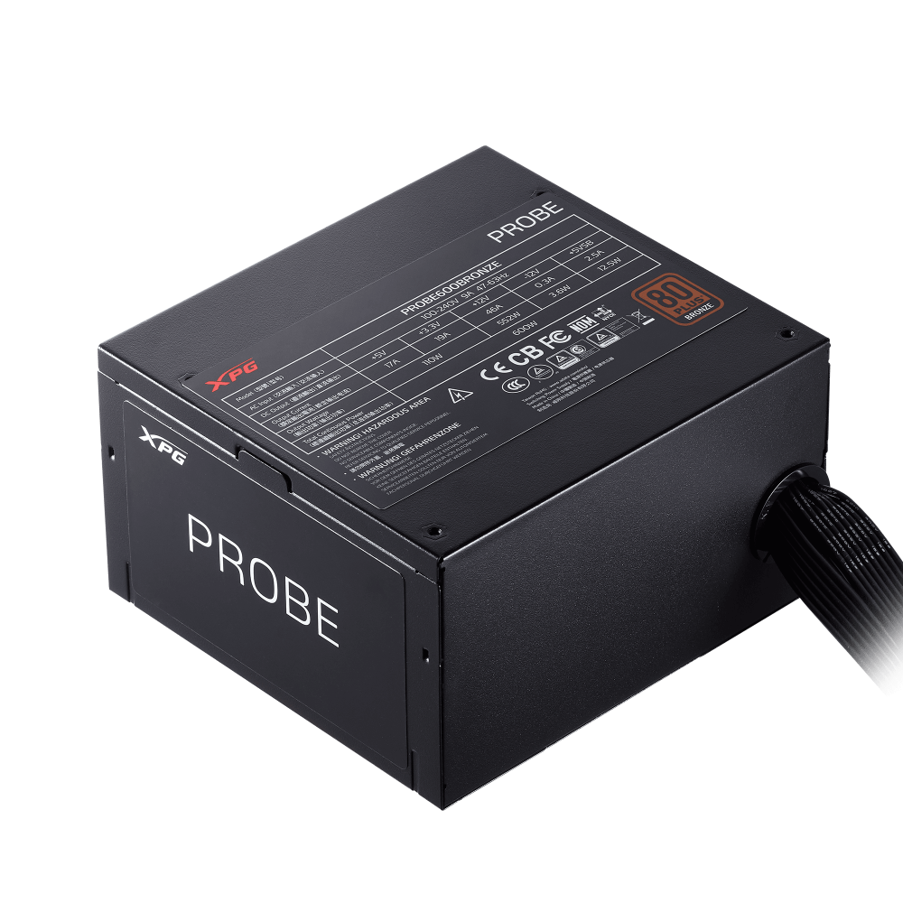 FUENTE DE PODER XPG PROBE 80 PLUS BRONZE 700W ATX2.52 140X150X86MM PROBE700B BKCUS