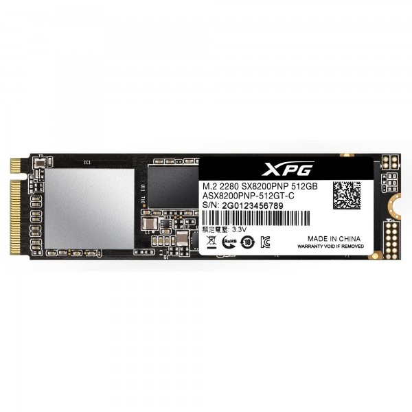 ADATA SSD SX8200 PRO 512GB M.2 3D NAND FLASH ASX8200PNP-512GT-C