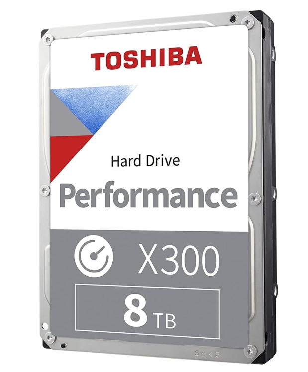 TOSHIBA HDD INTERNO X300 8TB 7200RPM Y 256MB CACHE SATA 3.5" GAMINGPC/WORKSTATION HDWR780XZSTA