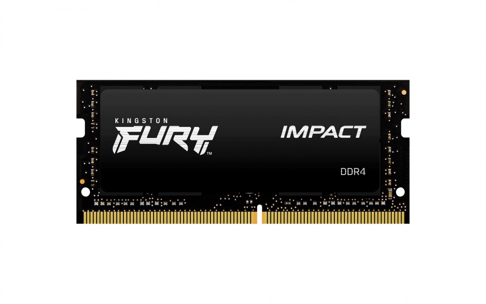 MEMORIA RAM SODIMM KINGSTON FURY IMPACT 32GB DDR4 3200MHZ CL20 NEGRO KF432S20IB 32