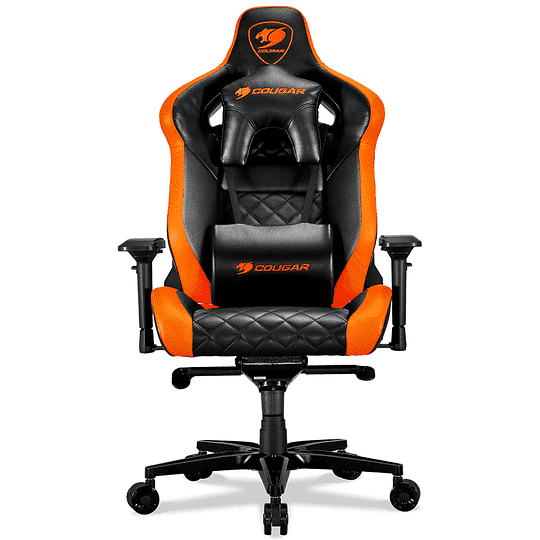 SILLA PARA GAMING COUGAR ARMOR TITAN BLACK/ORANGE RECLINABLE