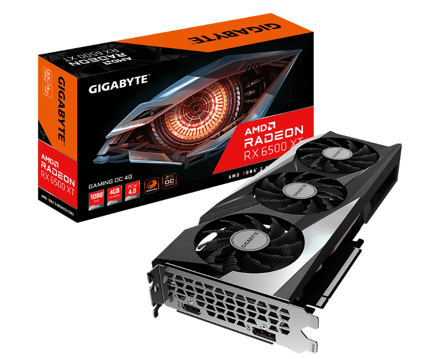 Tarjeta  De Video Gigabyte AMD Radeon Rx 6500 XT Gaming OC 4gb
