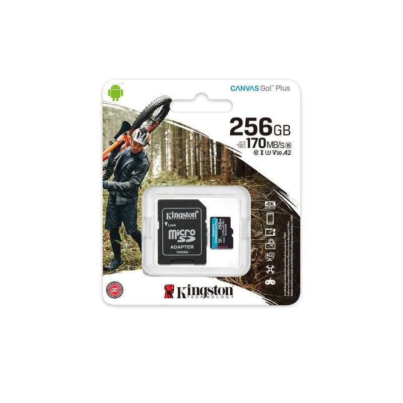 Memoria Kingston Micro Sdxc Canvas Go Plus 170r A2 U3 V30 (sdcg3/256gb)