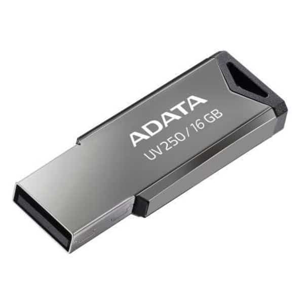 Memoria Flash Adata Uv250 16gb Usb 2.0 Plata (auv250-16g-rbk)