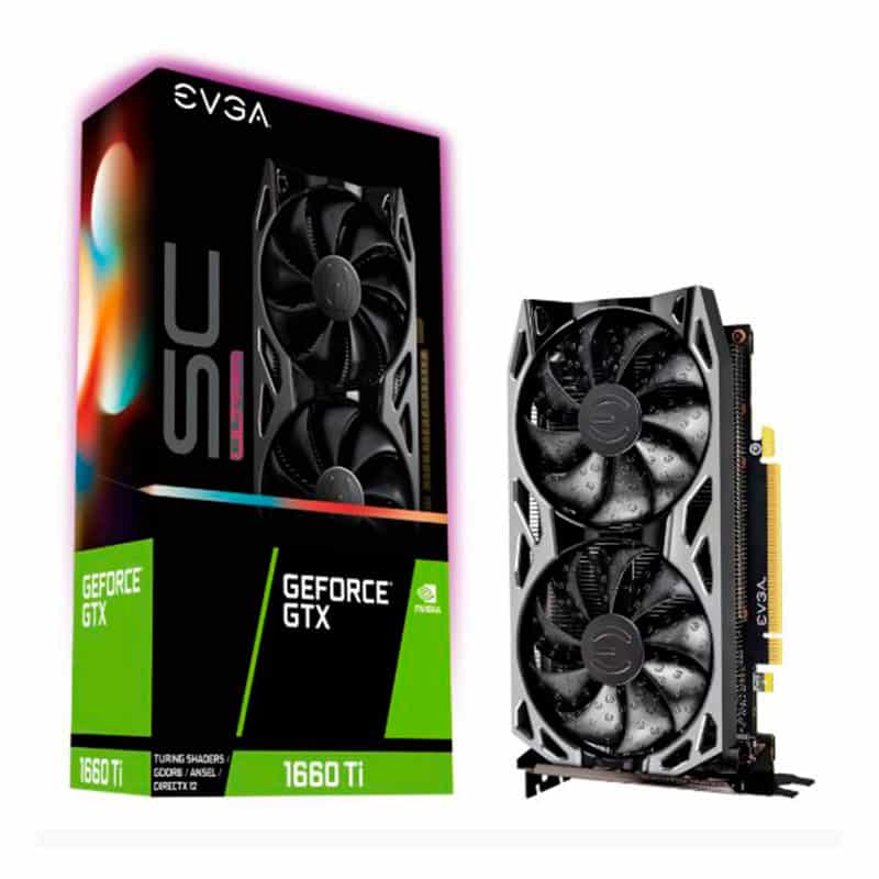 TARJETA DE VIDEO EVGA 06G-P4-1667-KR GE FORCE GTX 1660 TI SC ULTRA GAM