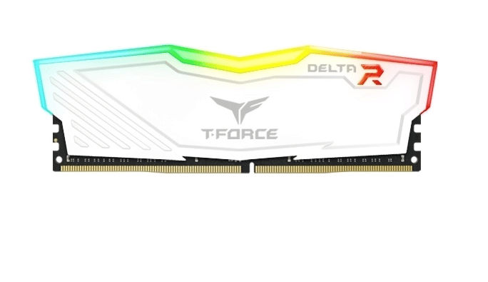 Kit   Memoria Ram Team Group T-force RGB White Ddr4, 3200mhz, 16gb (2 X 8gb) Tf4d416g3200hc16cdc01