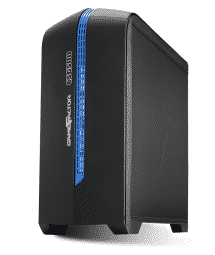 Gabinete Gaming GAME FACTOR CSG500 - Torre, PC, Micro ATX, Color azul