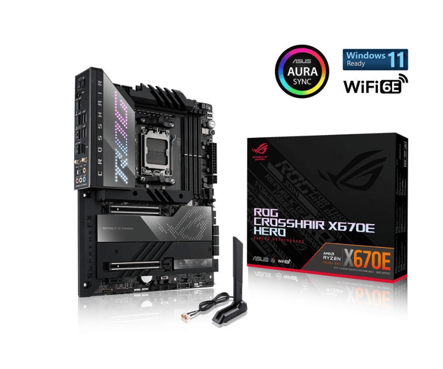 Tarjeta   Madre ASUS Atx ROG Crosshair X670e Hero Socket Am5 AMD X670 Ddr5 Ryzen