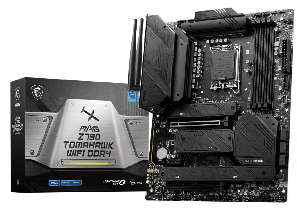 Tarjeta Madre MSI MAG Z790 TOMAHAWK WIFI DDR4 LGA 1700 Intel Z790 SATA 6Gb/s ATX 13va gen