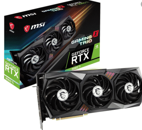 TARJETA DE VIDEO MSI NVIDIA GEFORCE RTX 3060 TI 8GB GDDR6 GAMING X TRIO (MAX 1PZ POR CLIENTE)