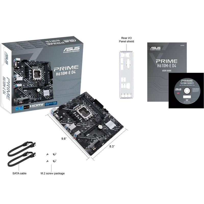 Tarjeta  Madre Asus Prime H610m-k D4 /matx/hdmi/lga1700/64gb/ddr4