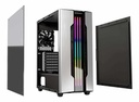 GABINETE COUGAR GEMINI M SILVER RGB CRSITAL TEMPLADO