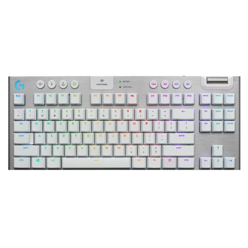 Teclado                                                             Logitech G915 Tkl Lightspeed Wireless Rgb Blanco (920-009660)
