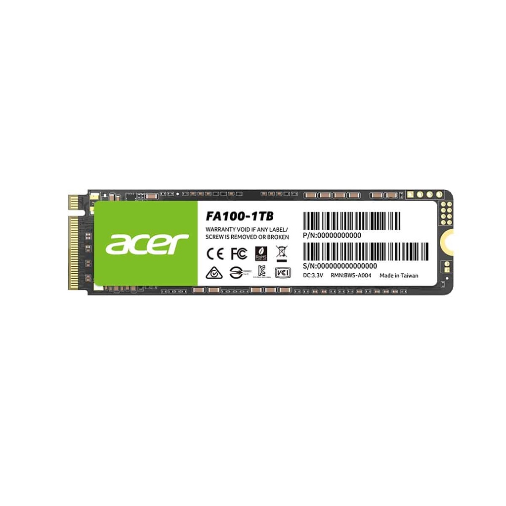 Unidad Ssd Acer Fa100 1tb M.2 Nvme3300mb/s (bl.9bwwa.120)